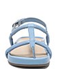 Color:Blue Shadow Tumbled Leather - Image 6 - Adley Leather Toe Post Sandals