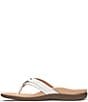 Color:White - Image 3 - Aloe Leather Ornament Detail Thong Sandals
