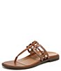 Color:Tan - Image 6 - Alvana Leather Thong Sandals