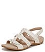 Color:Cream - Image 6 - Amber Pearl Strappy Sandals