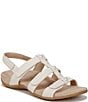 Color:Cream - Image 1 - Amber Pearl Strappy Sandals