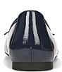 Color:Navy Patent - Image 3 - Amorie Patent Leather Ballerina Bow Flats