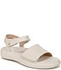 Color:Cream - Image 1 - Awaken Recovery Leather Platform Banded Open Toe Sandals
