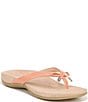 Color:Canyon Sunset - Image 1 - Bella Patent Bow Detail Thong Slip-On Sandals