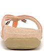 Color:Canyon Sunset - Image 3 - Bella Patent Bow Detail Thong Slip-On Sandals