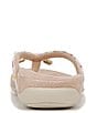 Color:Cream - Image 3 - Bella Poppy Print Bow Detail Thong Sandals