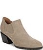 Vionic Bethany Suede Stacked Heel Booties - Image 1