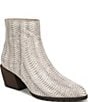 Vionic Bianca Snake Print Leather Stacked Heel Booties - Image 1