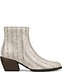 Vionic Bianca Snake Print Leather Stacked Heel Booties - Image 2