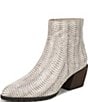 Vionic Bianca Snake Print Leather Stacked Heel Booties - Image 6
