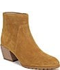 Vionic Bianca Suede Stacked Heel Booties - Image 1