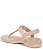 Color:Light Pink - Image 4 - Brea Leather Thong Sandals
