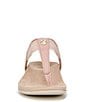 Color:Light Pink - Image 6 - Brea Leather Thong Sandals