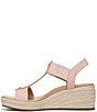 Color:Light Pink - Image 5 - Calera Suede Wedge Sandals