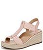 Color:Light Pink - Image 6 - Calera Suede Wedge Sandals