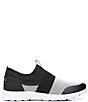 Color:Black - Image 2 - Camrie Mesh And Knit Slip-On Sneakers