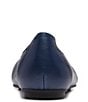 Color:Navy - Image 3 - Caroll Leather Ballet Flats