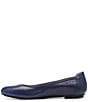 Color:Navy - Image 5 - Caroll Leather Ballet Flats