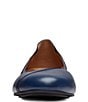 Color:Navy - Image 6 - Caroll Leather Ballet Flats