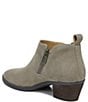 Color:Stone - Image 4 - Cecily Suede Side Zipper Booties