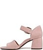 Color:Light Pink - Image 5 - Chardonnay Suede Dress Sandals