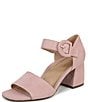 Color:Light Pink - Image 6 - Chardonnay Suede Dress Sandals