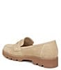 Color:Sand - Image 4 - Cheryl II Suede Lug Sole Penny Loafers