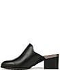 Color:Black - Image 5 - Claremont Leather Block Heel Mules