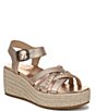 Vionic Dana Vegan Leather Wedge Espadrille Sandals - Image 1