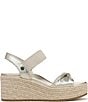 Vionic Darla Leather Wedge Espadrille Sandals - Image 2
