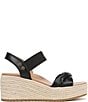 Vionic Darla Leather Wedge Espadrille Sandals - Image 3