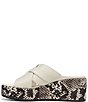 Vionic Dawn Leather Snake Print Wedge Sandals - Image 5
