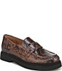 Vionic Dolores Snake Print Leather Loafers - Image 1