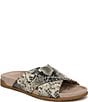 Vionic Etna Snake Leather Slide Sandals - Image 1