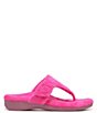 Color:Pink Glo Terry - Image 2 - Forever Terry Adjustable Thong Sandals