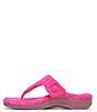 Color:Pink Glo Terry - Image 5 - Forever Terry Adjustable Thong Sandals