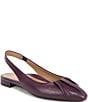 Vionic Gabriela Leather Ruched Slingback Dress Flats - Image 1
