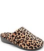 Color:Natural - Image 1 - Gemma Leopard Print Slippers