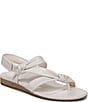 Vionic Geneva Leather Thong Mini Wedge Sandals - Image 1