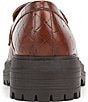 Vionic Georgia Embossed Woven Leather Lug Sole Loafers - Image 3