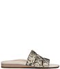 Vionic Glendora Leather Snake Print Mini Wedge Sandals - Image 2