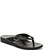 Vionic Grove Leather Mini Wedge Thong Sandals - Image 1