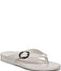 Vionic Grove Leather Mini Wedge Thong Sandals - Image 1