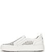Color:White - Image 5 - Kimmie Perforated Leather Platform Slip-On Sneakers