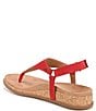 Color:Red - Image 4 - Kirra II Suede Slingback Thong Sandals