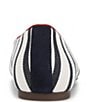 Color:Navy/White - Image 3 - Klara Bow Detail Stripe Ballet Flats
