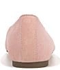 Color:Light Pink - Image 3 - Klara Bow Detail Suede Ballet Flats