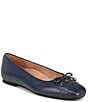 Vionic Klara Leather Bow Detail Ballet Flats - Image 1