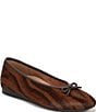 Vionic Larissa Printed Hair Calf Ballet Bow Flats - Image 1