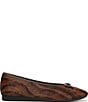 Vionic Larissa Printed Hair Calf Ballet Bow Flats - Image 2